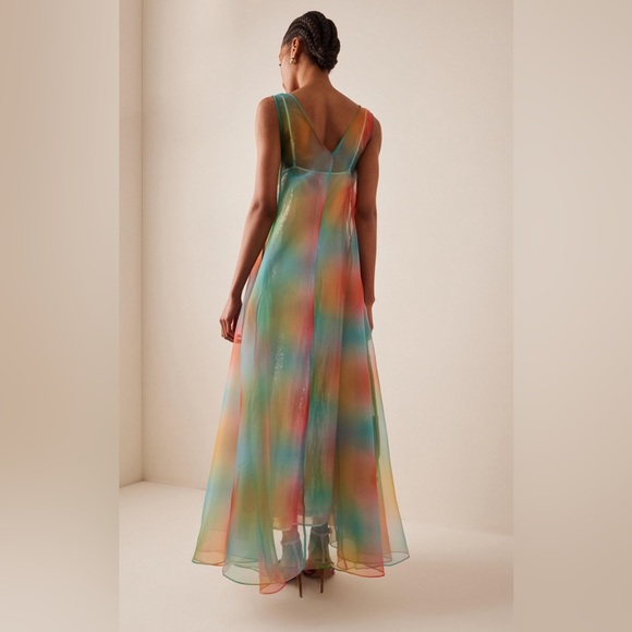 STAUD Samantha Sequin Multi Aura Maxi Dress - Picture 6 of 10